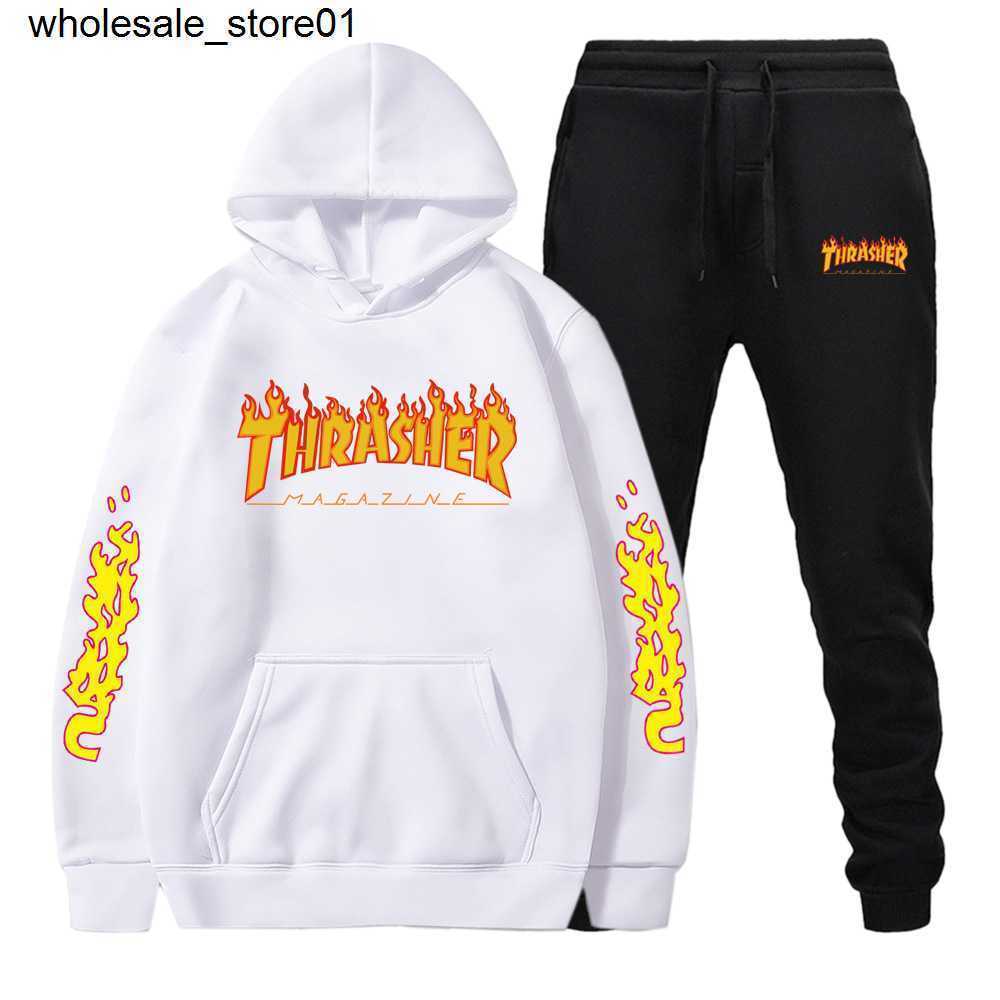 

new Men' Tracksuits new Fashion brand Streetwear Sport Casual Loose Hoodie, Beige