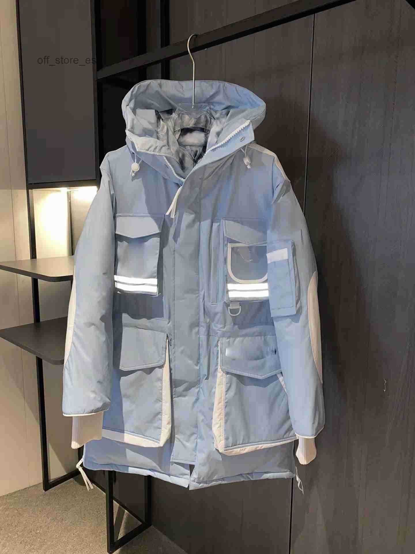 

Canada New style Glacier series down jacket Same style for men and women Original custom weatherproof fabric S-2XL goose SHBH, White