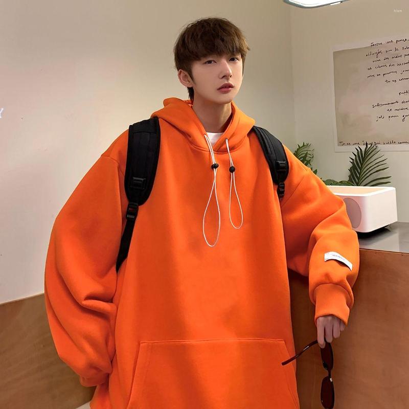 

Men's Hoodies 5 Colors Hooded Sweater For Men All-match Casual Sports Loose Pullover Trendy Fashion Oversize Spring Autumn Solid Men's, Blue