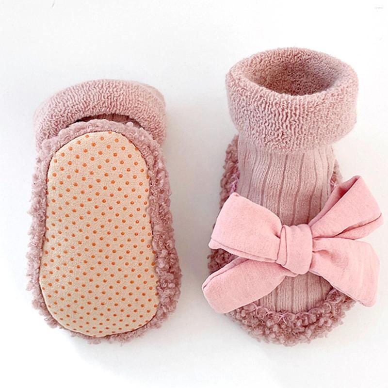 

Boots Children Winter Shoes Floor Thickened In Autumn And Cartoon Dispensing Baby Socks, Black