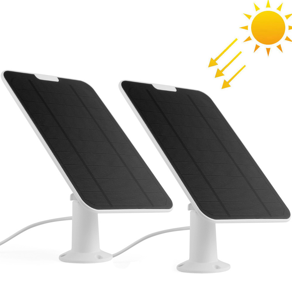 

Solar Panels 2 Pieces in Pack Solar Panel Solar Battery Charger Continuously Power for Security Camera StartVision Zumimall Eufy Reolink etc 221104