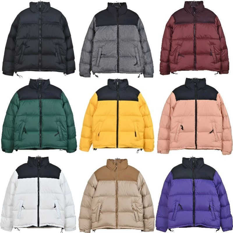

Winter mens designer down jacket womens white ducks north 700 thick warm bread parka jackets stand collar cardigan coat embroidery sportswear, Purple