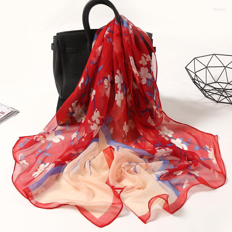 

Scarves Lotus Sunscreen Beach Towels Wholesale Long Ladies Thin Scarves.