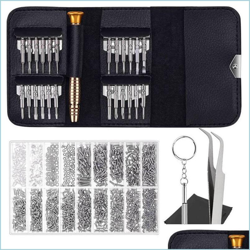 

Sunglasses Frames Eyeglass Repair Kit With 25Pcs Precision Sunglasses Screwdriver Set And 1000Pcs Glasses Screws Drop Delivery 2022 Dhqrf