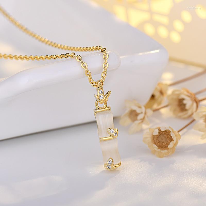 

Pendant Necklaces Opal Necklace S925 Silver Plated Gold Women Girls Lady Jewelry Christmas Gift