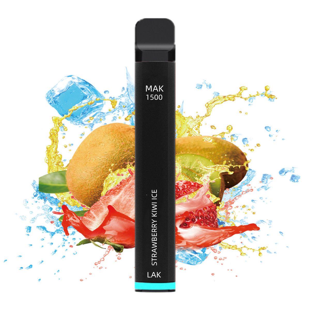 

2022 disposable vape Mak Lux 1500 electronic cigarette 850mAh Battey 5ml Pod Vapes