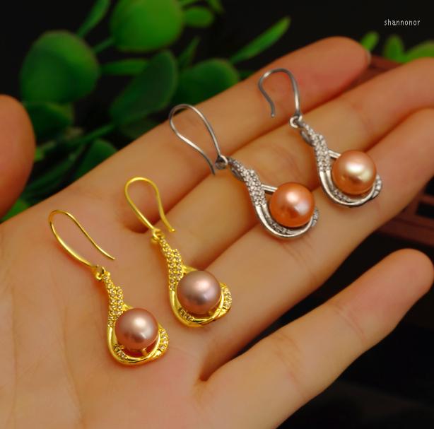 

Stud Earrings Pure Copper Gold Inlaid Pearl Plated Silver Gifts For Lovers And Wives Vietnam
