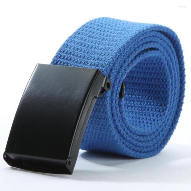 

Belts Men Women Casual Outdoor Sports Waistband Canvas Wide Belt Gift, Blue