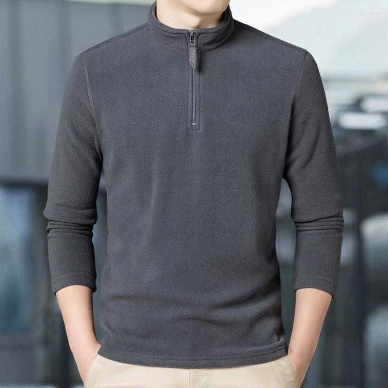 

Men's Hoodies 2022 Men Autumn Sweatshirt Half Zipper Long Sleeves Stand Collar Warm Soft Pullover Slim Plus Size Fall Tops Clothin, Black