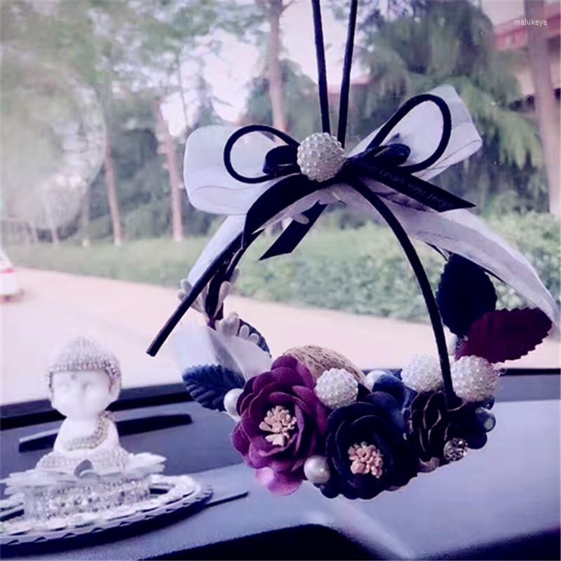 

Interior Decorations Car Pendant Eternal Flower Decoration Rearview Mirror