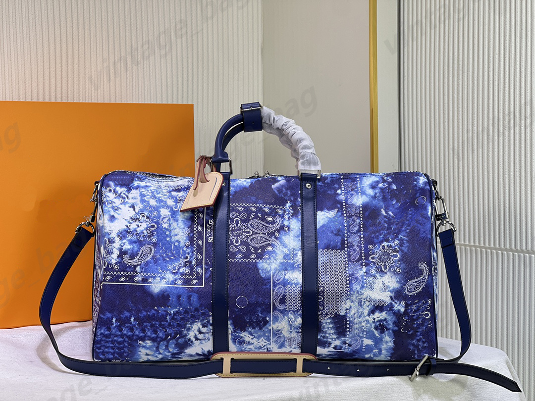 

Duffel Bags BANDOULIERE Duffel Totes Travel luggage bags Basketball Football Sports Pocket Large Capacity 50 55cm VIRGIL Outdoor Purse M2055, Sky blue m20558 50