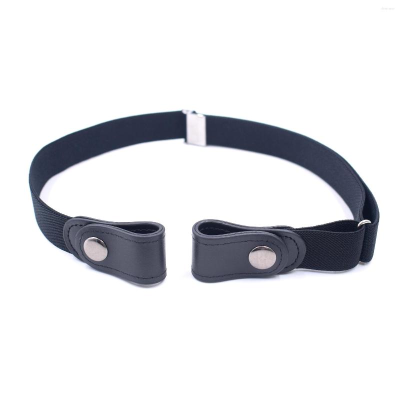 

Belts Fashion Button Belt Adjustable Non-slip Wrinkle-Proof Shirt Holder Locking For Man And Woman, Black