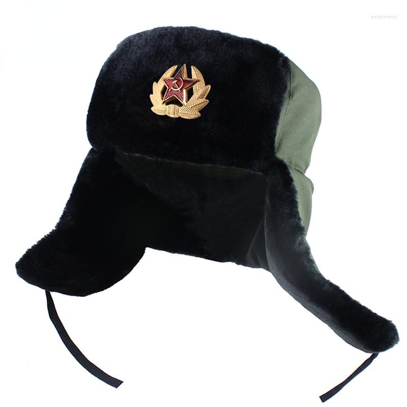 

Bandanas Fashion Wild Winter Warm Hat Soviet Badge Lei Feng Windproof Waterproof Men And Women Outdoor Hiking Camping Ski
