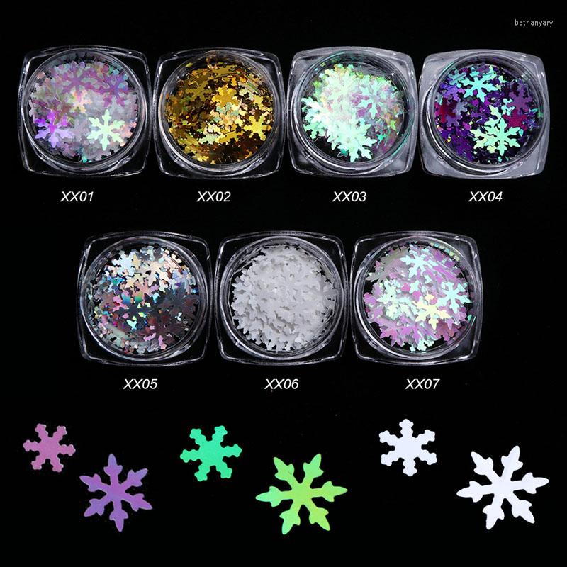 

Nail Art Decorations Multicolor Snowflake Decoration Mixed DIY Christmas Sequins 3D Jewelry Accessories