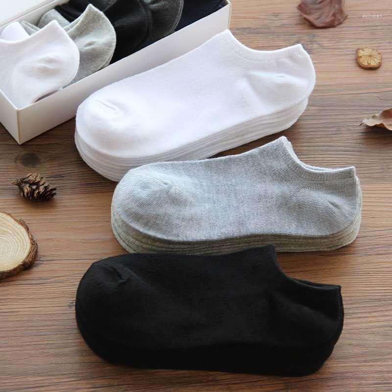 

Men's Socks 5Pairs/Lot Low Cut Men Summer Black White Gray Breathable Cotton Sports Ankle No Show Male Short Women, Mix color