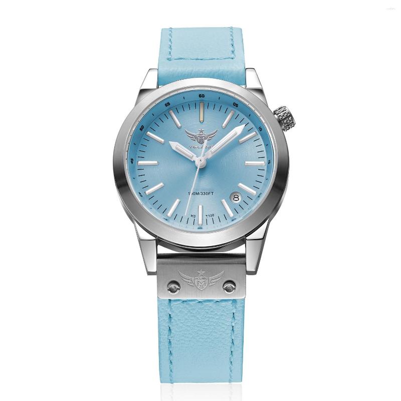 

Wristwatches Yelang Women Tritium Watch Ladies Watches Luxury Quartz Wristwatch Fashion 100M Waterproof T100 Luminous Sapphire Crystal, Ladies watches 6