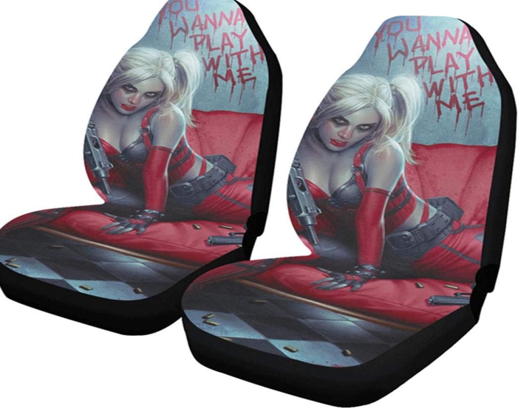 

Universal Car Seat Covers Sexy girls front 2 pcs seats Fittings Sedans Auto Interior Cars Accessories Suitable For Care Protector 7652215