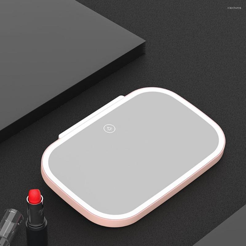 

Interior Accessories Practical Car Visor Mirror Compact Cosmetic Heat-resistant USB Charging 7.8-inch LED Makeup Travel
