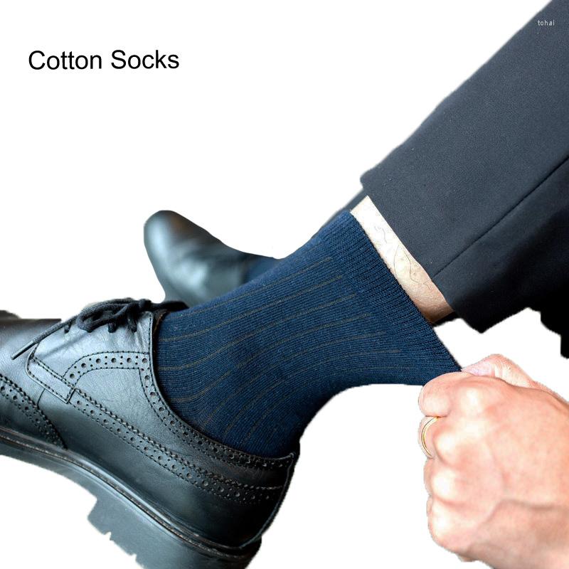 

Men's Socks 5Pairs/Lot Fashion Brand Men High Quality Cotton Summer Calcetines Breathable Stripe Business Meia, Black