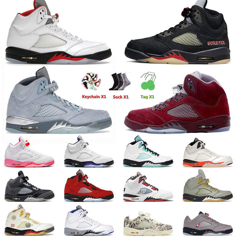 

5 5s V Men Basketball Jumpman Shoes Bluebird Racer Blue Anthracite Off Noir Expression Low DJ Khaled x Aqua Metallic Gold Trainers Sneakers 2V1M, Separate colours