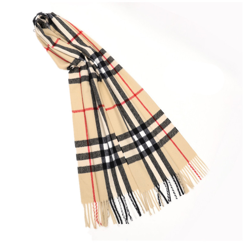 

Winter Plaid Scarf Warm Thickened Classic British Wool Cashmere Scarfs Fall Winter Men Scarf Wholesale