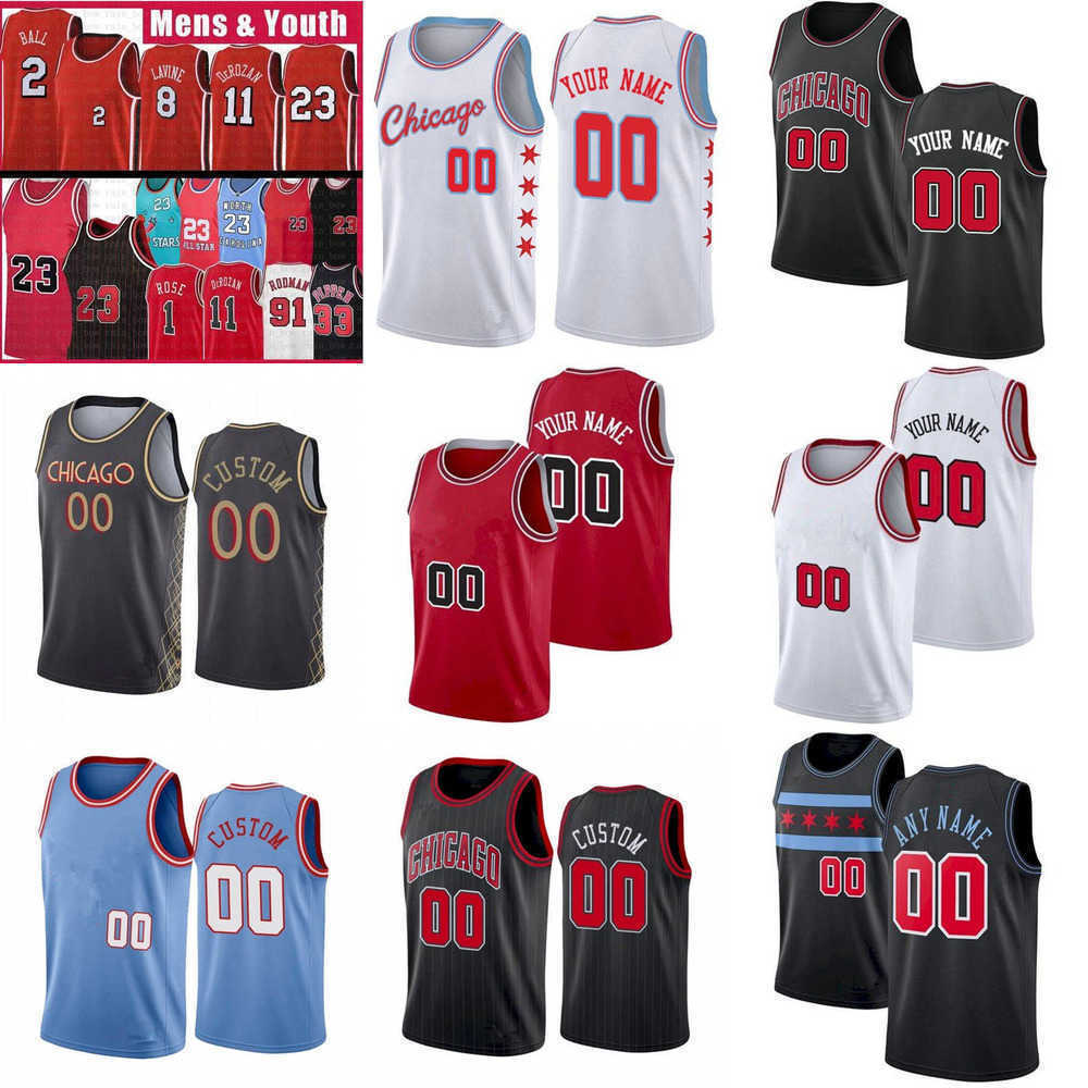 

Chicago''Bulls''Custom Mens Womens Youth DeMar 11 DeRozan 9 Nikola Vucevic Zach 8 LaVine 2 Lonzo Ball 0 Coby White Basketball Jerseys Black Red, Colour