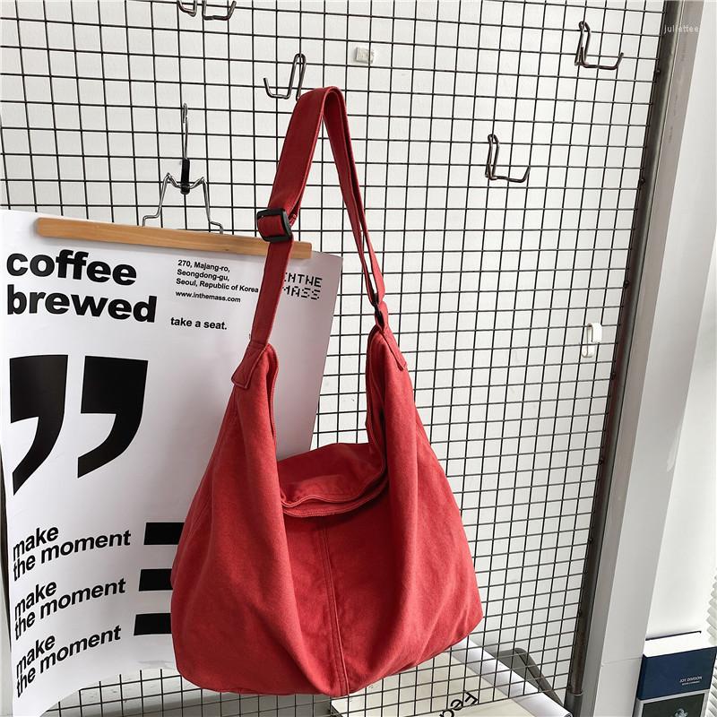 

Evening Bags Large Shoulder Bag Woman Canvas Crossbody For Women Shopping Fashion Korean Female Students Messenger Handbags, Beige