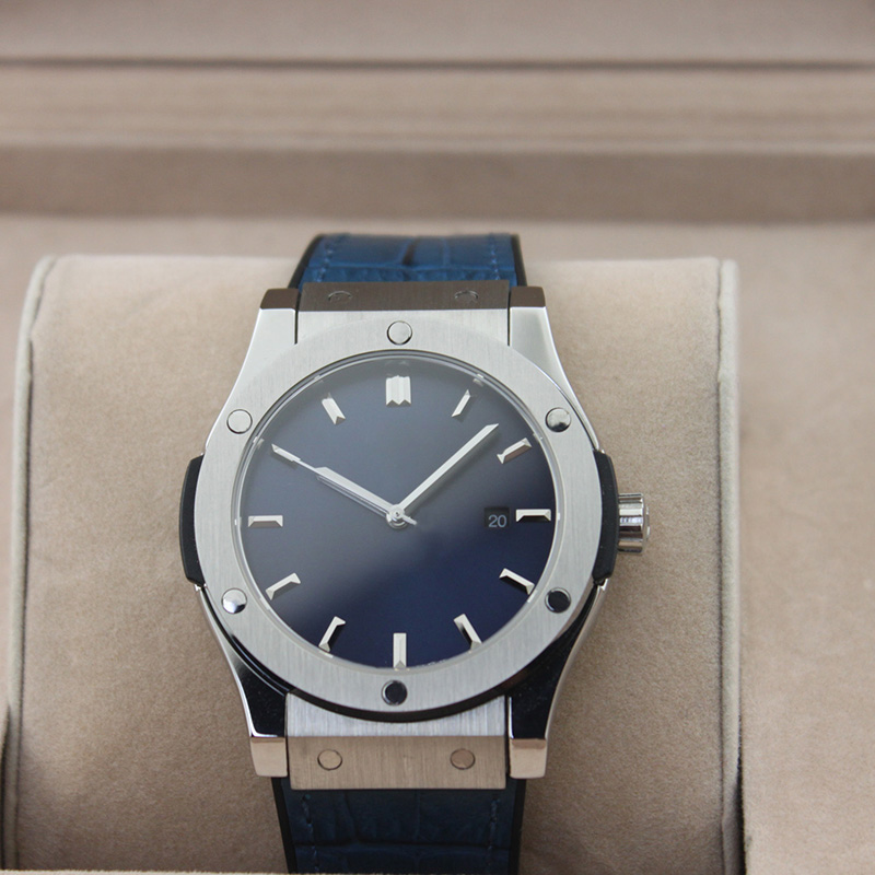 

Luxury Men's Business Watch automatic movement 904L stainless steel leather strap sapphire glass watches