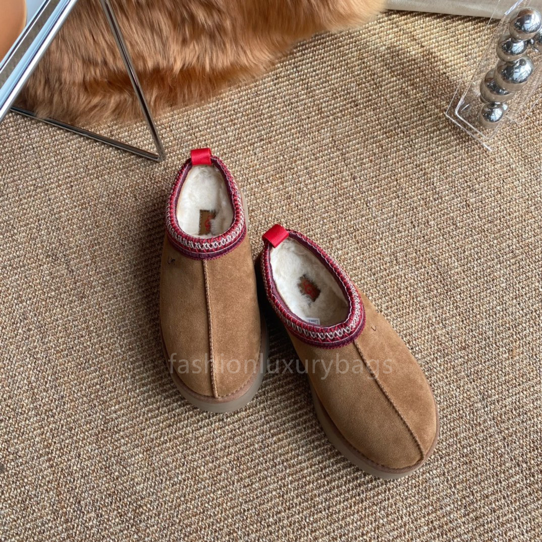 

Boots Womens Tazz Slippers Fur Slides Classic Ultra Mini Platform Boot Tasman Slip-on Les Petites Suede Wool Blend Comfort Winter Desi sfdsdf, Black