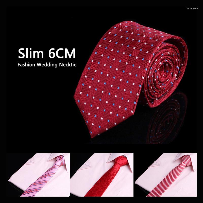 

Bow Ties Fashion Red Pink Rose Violet Romantic Wedding Party Neck For Men 6cm Slim Tie Anniversary Ceremony Necktie Mens Gift