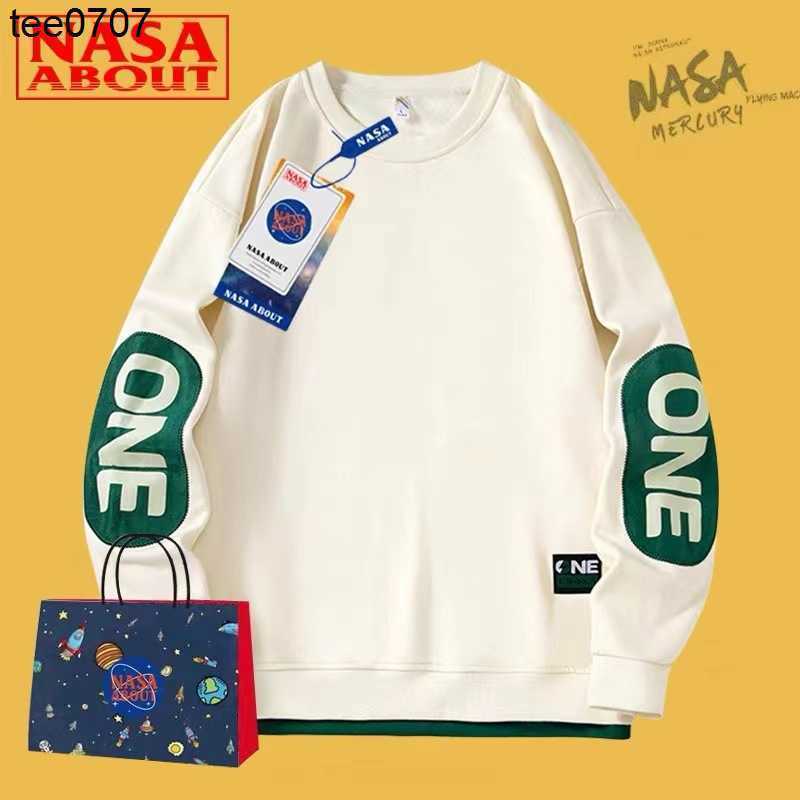 

Designer NASA ABOUT Hoodies Sweatshirt Men's Autumn and Winter 2022 New Fashion Brand Loose Long Sleeve Large Fat Plush Sweatshirt, Dxnb-bd608 apricot