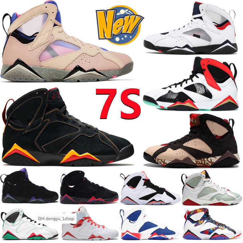 

Basketball Shoes Unisex Trainer University Blue Hare Sapphire Flint Paname Citrus Shimmer Greater China Sweater 2022 7S Men Women Raptor Vii jordas air, Box