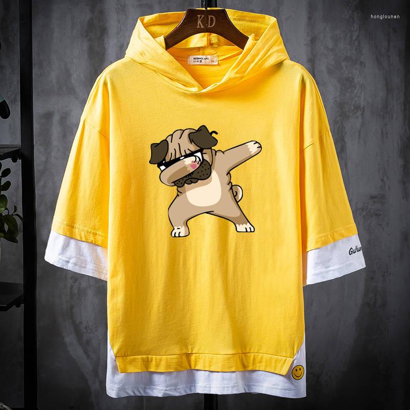 

Men's T Shirts Hip Hop T-shirt Men's Cartoon Hoodie Printed 2022 Short Sleeve Casual Wear, 11