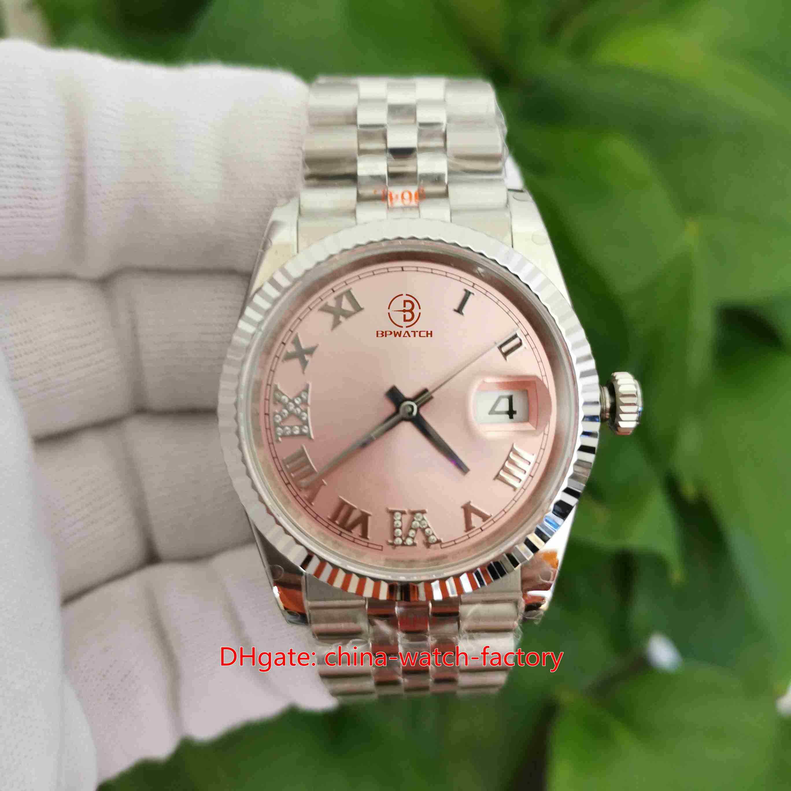 

GM Maker Ladies Watch Super Quality Watches 36mm 126234-0031 President Pink Dial 904L Steel Swiss CAL.3235 Movement Mechanical Automatic For Women's Wristwatches, No box papers