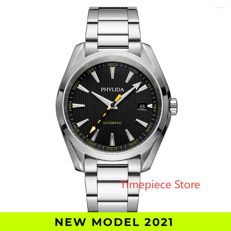 

Wristwatches Luminous 10ATM WR NH35A Men's Automatic Watch Stainless Steel Sapphire Crystal Watchcase Mechanical Wristwatch AQUA 15000, Sterile dial