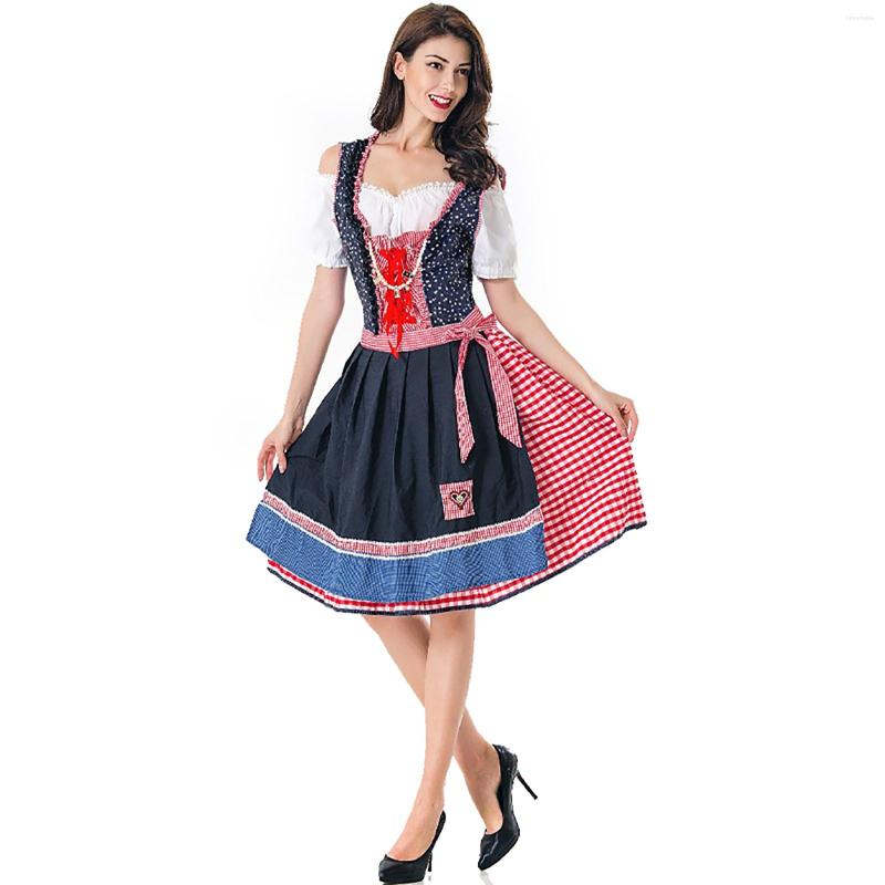 

Casual Dresses Ladies Sweater Dress Women's Cospaly Ethnic Top Split Apron Off Shoulder Oktoberfest Women Cocktail Party Long