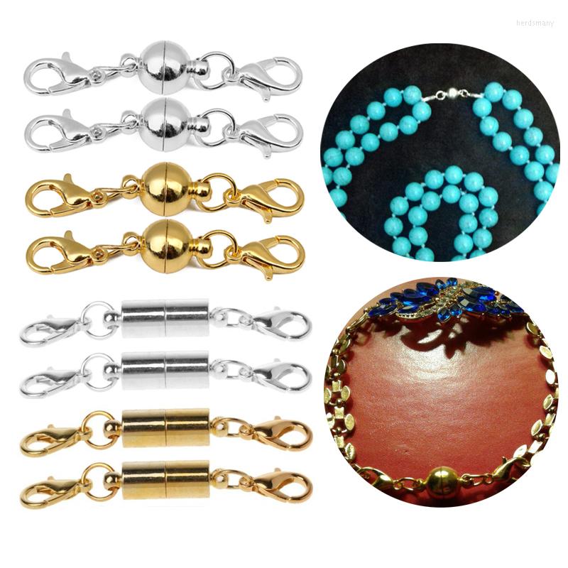 

Keychains 5Pcs Metal Strong Magnetic Clasps With Lobster Clasp For Making Necklaces Bracelets Buckles DIY Jewelry Findings Accessories