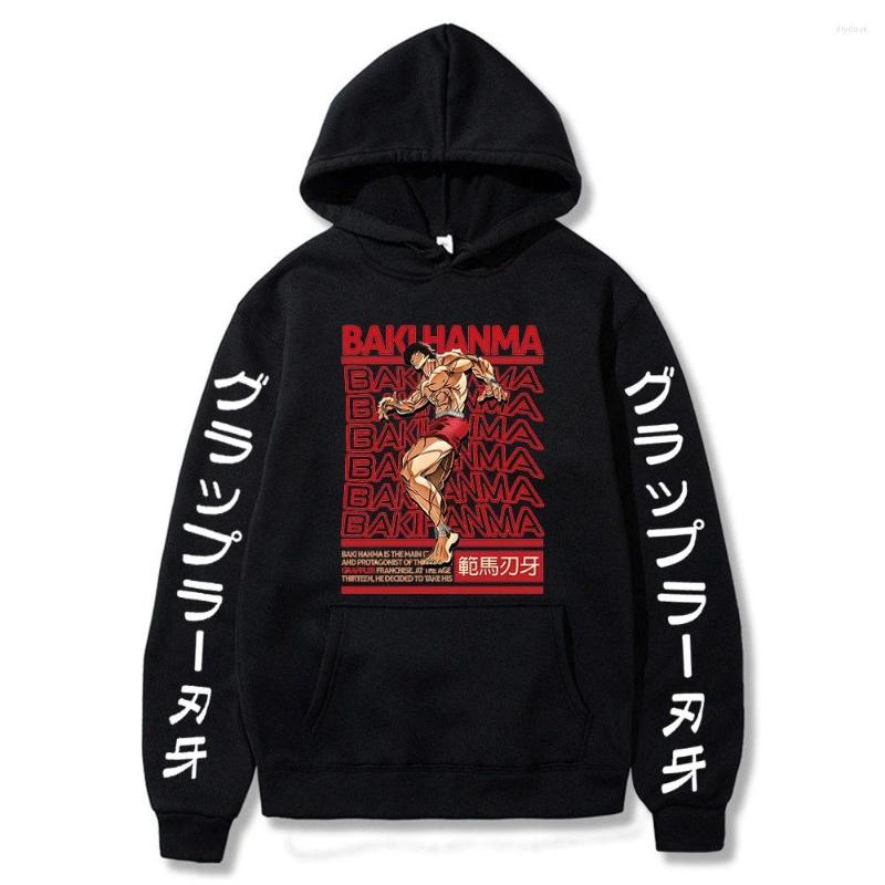 

Men's Hoodies Anime Funny Baki Hanma Hoodie Sweatshirt Pullover Streetswear Unisex Harajuku Tracksuit