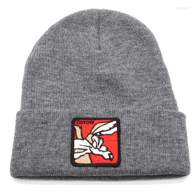 

Berets Embroidery Casual Beanies For Men Women Fashion Knitted Winter Hat Hip-hop Skullies Drop Beanie Cap