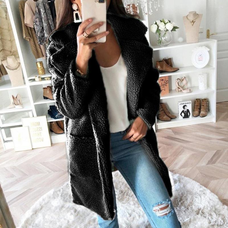 

Women' Fur Women' Leather Coat Autumn And Winter Long Faux, Black