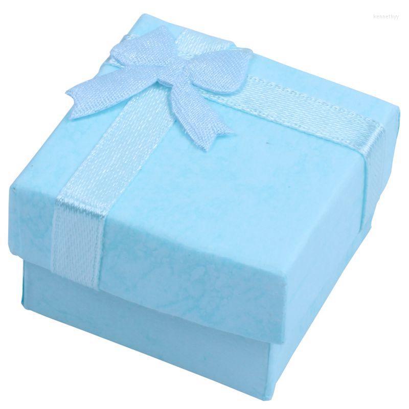 

Jewelry Pouches 12pcs BlueJewelry Ring Earrings Bangle Gift Boxes Cutely Small Box