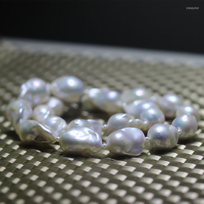 

Choker XUELUO Nucleated Baroque Natural Freshwater Pearl Necklace 14-17mm Supper Large Unique Irregular