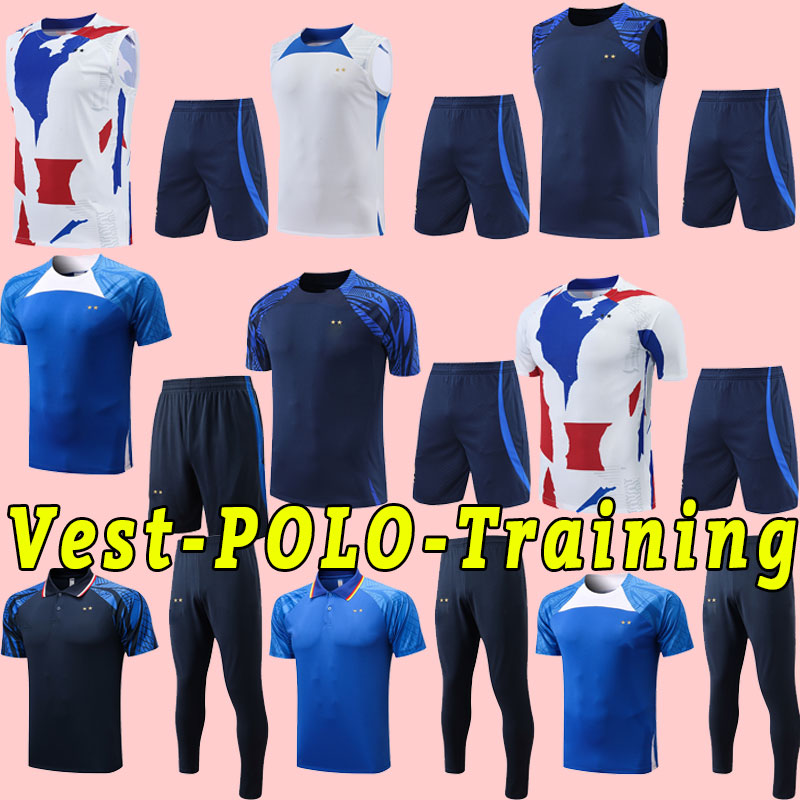 22 23 Benzema Mbappe Griezmann Soccer Jersey French Kante Pogba Zidane Giroud Matuidi Kimpembe Varane Pavaro Clissure de formation ¢ manches cour