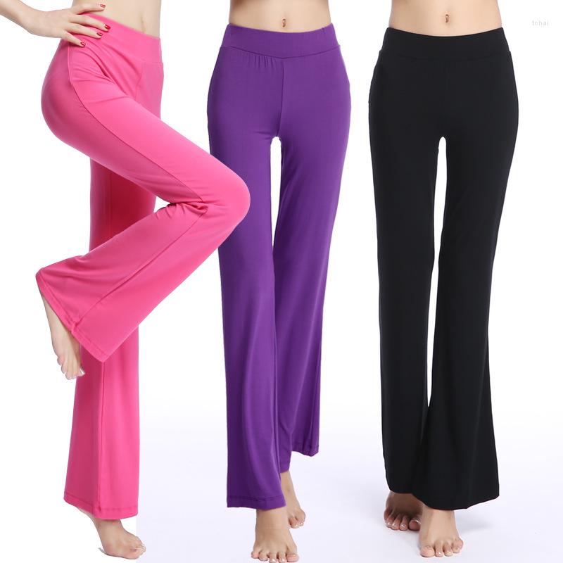 

Women' Pants Purple Sweatpants Women Four Seasons Solid Casual Bottoms Fitness Exercise Dance Elastic Waist Flare, Black