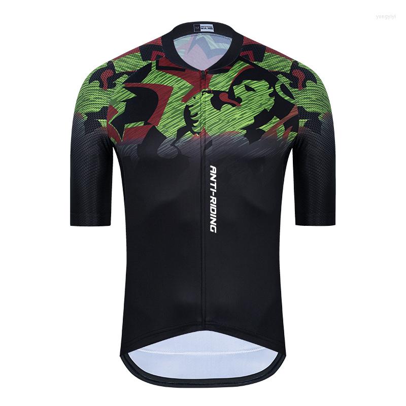 

Racing Jackets 2022 Summer Bike Shirt Men's Cycling Jersey Short Sleeve Sportswear MTB Breathable Clothing Road