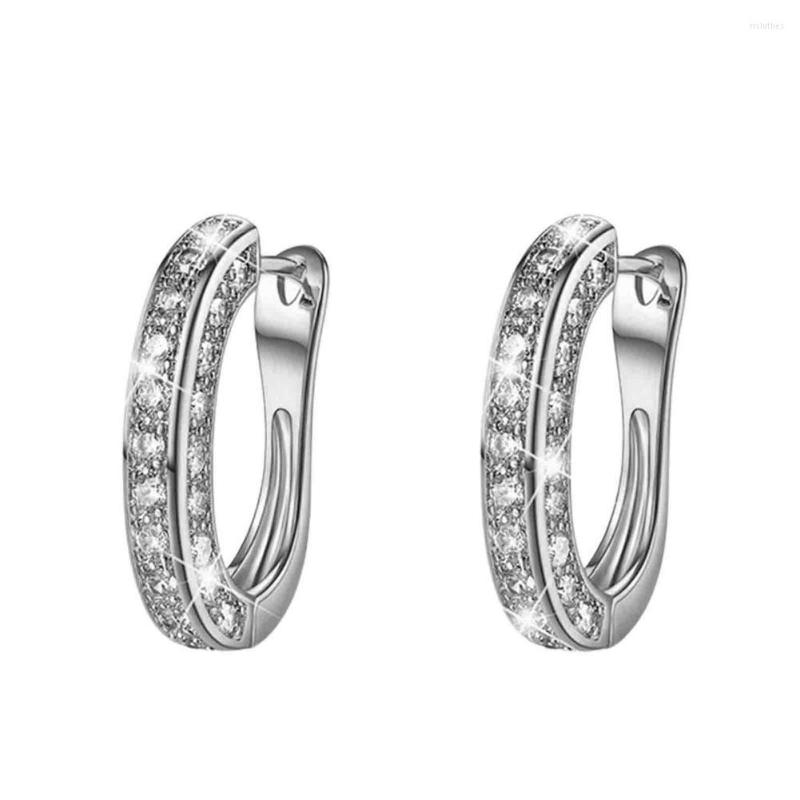 

Hoop Earrings Christmas Diamond For Women Small Silver Crystal Hoops Rose Gold Chri