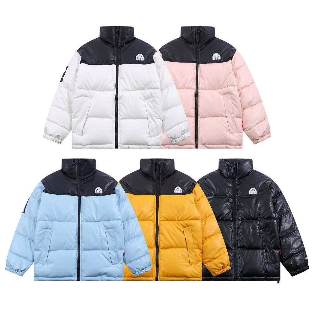 

Men's Down Puffer Jackets Leather Parkas Coat Fashion Jacket Mens Women Classic Windproof Outerwewar Street Style Clothing