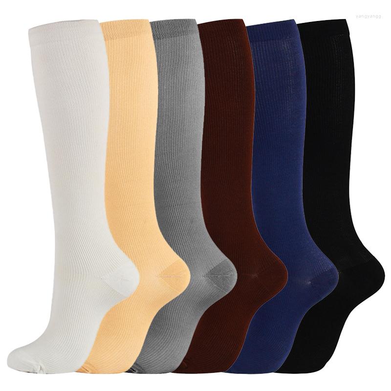 

Men's Socks Compression Stockings Are Suitable Varicose Veins Diabetes Relieve Leg Pain Slimming Solid Color, Black