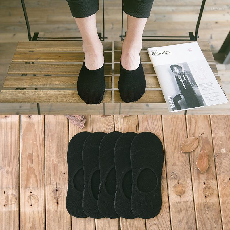 

Men's Socks 10 Pairs/batch Fashion Boat-shaped Men's Summer Silicone Breathable Invisible Cotton Ankle Slippers Short Sox, Style 8