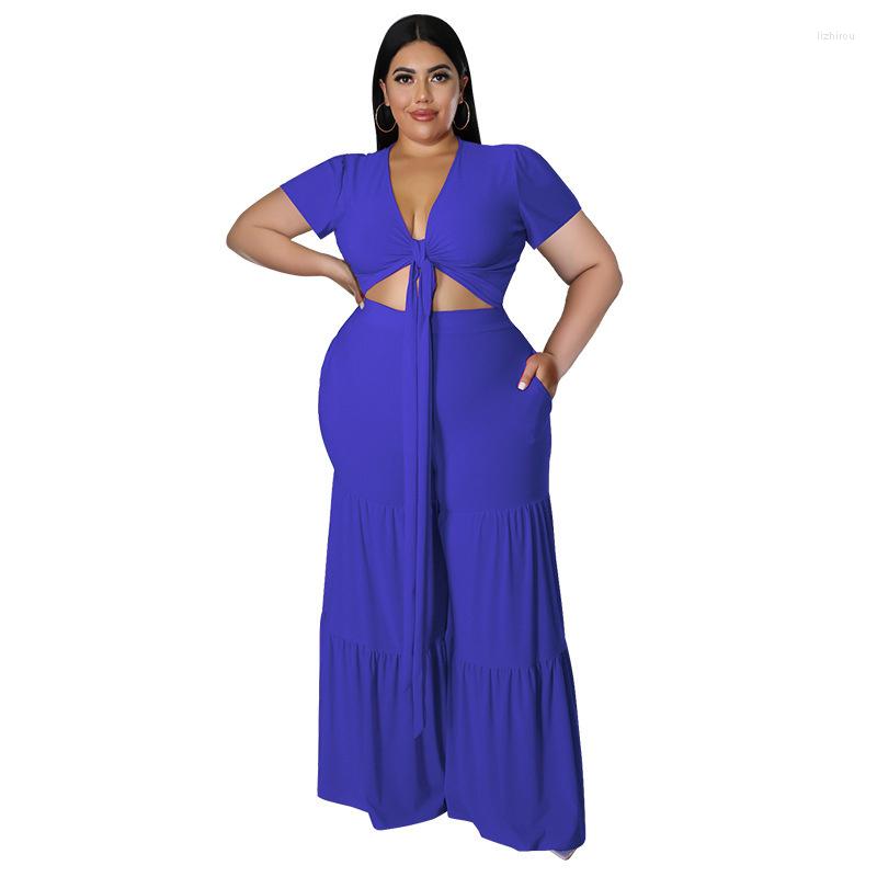 

Women's Two Piece Pants Cutubly Lady Crop Tops And Wide Leg Trousers Sets Outfits Solid Maxi Clothes 2022 Summer Fashion Two-piece 2 Pcs, Purple